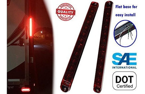 Kai Tai Impermeable Rojo 17 Pulgadas Cola Led Barra Ligera P