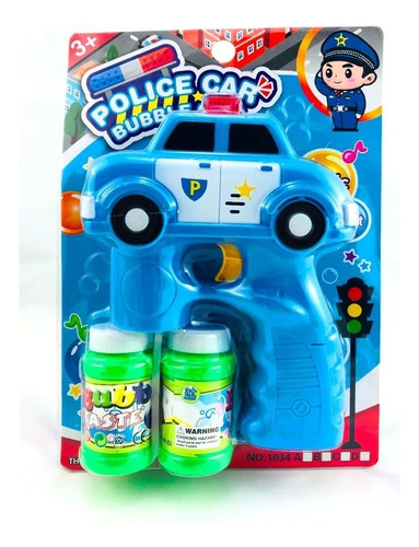 Brinquedo Bolhas Sabão Injetor Carro Polícia Musical P/e