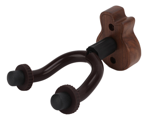 Colgador De Pared Para Guitarra, Color Nogal Negro, Soporte
