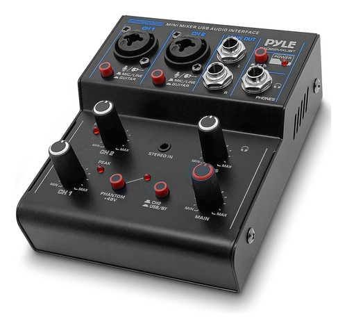 Pyle Mezclador De Audio Profesional Inalambrico Para Dj, Con