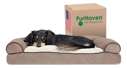 Furhaven - Cama Para Perros, Cojin De Almohada Tradicional S