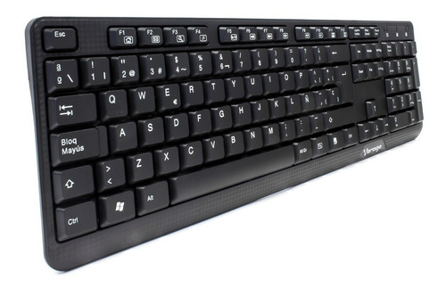 Imagen 1 de 3 de Teclado Alambrico Ergonomico Usb Multimedia Vorago Kb-102