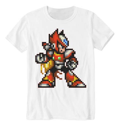 Pxld Zero - Playera Mega Man X Zero Proto Man Pixel Art