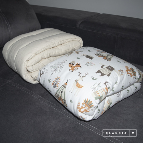 Set Acolchado + Chichonera Varios Motivos Catre 80x50
