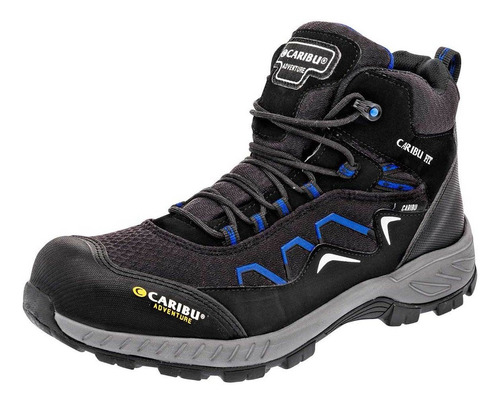 Bota Hiking Hombre Caribu 324 Negro Rey 098-405