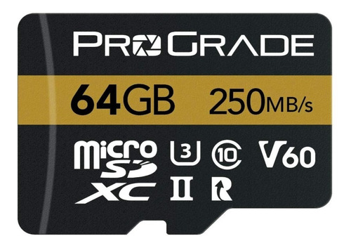 Memoria Micro Sd Prograde 64gb 250mb/s 130mb/s Microsdxc