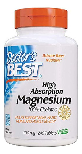 Mejor Suplemento Dietético De Magnesio De Alta Absorción Del
