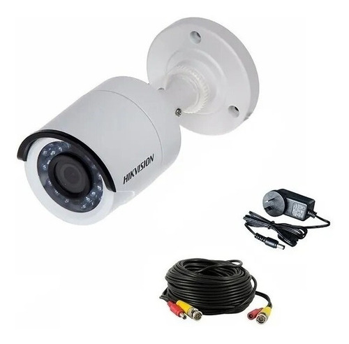 Imagen 3 de 7 de Camara Seguridad Hikvision Bullet Conexion A Tv Rca