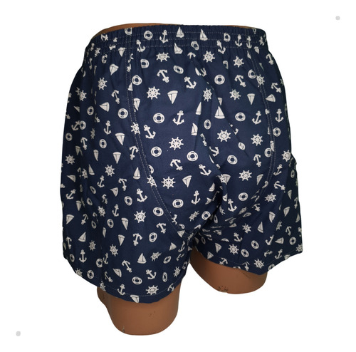 Boxer Tela Hombre Estampado Woodbridge Algodón Art. 100