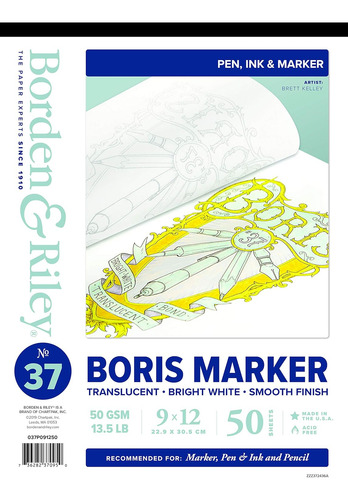 Borden & Riley 9 X 12 Pulgadas #37 Boris Marker Layout Brigh