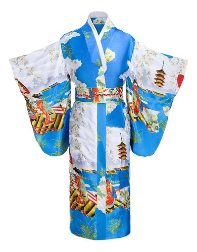 Bata De Baño Larga Tipo Kimono De Clothdance Yukata Obitage