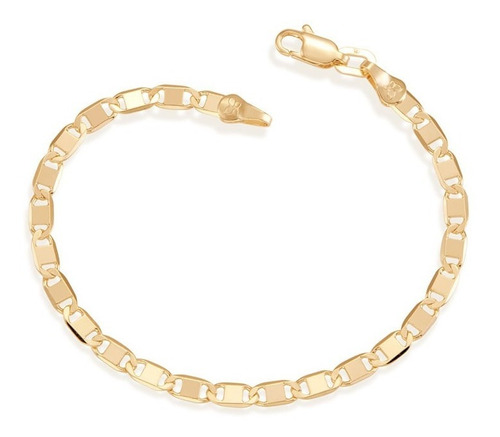 Pulseira Masculina Diamantado Folheado Ouro Rommanel