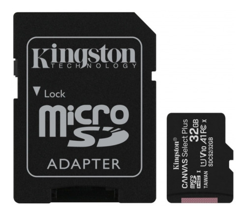 Memoria Micro Sd 32gb Kingston Canvas Select Plus Uhs-i 10 