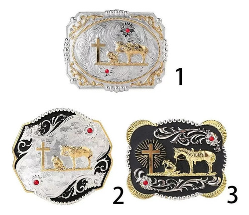 Hebilla De Cinturón De Caballero Estilo Vaquero Occidental