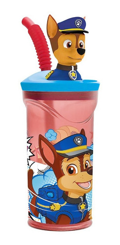 Vaso Figurita Con Sorbete Paw Patrol Chase Vafi Cresko Pw201