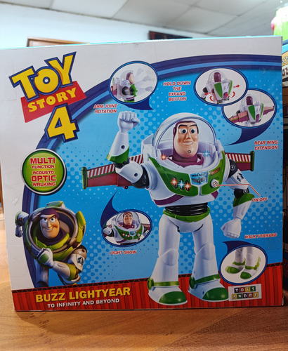 Muñeco Buzz Lightyear Camina Con Luz Y Sonido Toy Story 26cm