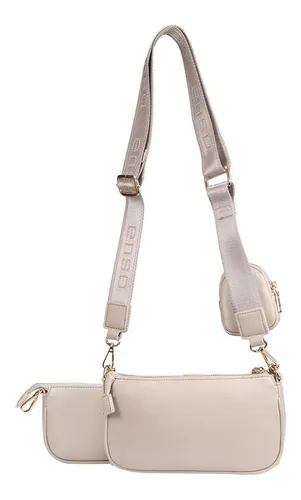 Bolsa Crossbody Para Mujer Enso Eb106cbn Color Nude