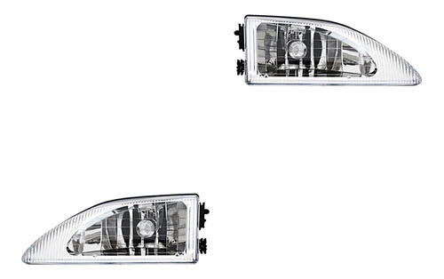 Set Faros Transp C/ajuste Generica Ford Mustang 94/98