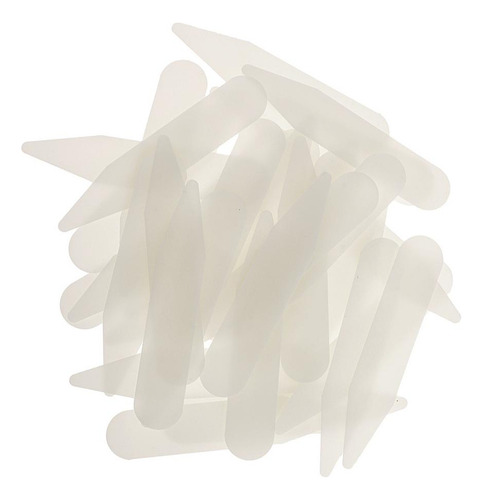 Z 200 Piezas De Plástico Beige Cuello De Apoyo Camisas