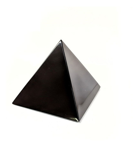 Pirámide Egipcia De Obsidiana Negra 12cm Regalo Armonía