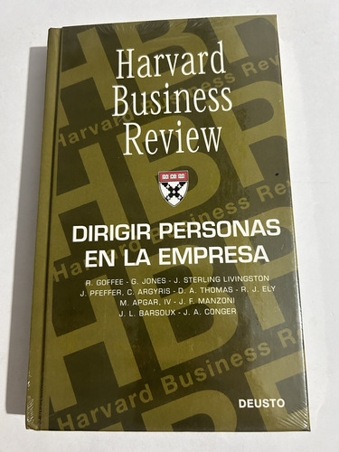 Libro Dirigir Personas En La Empresa - Harvard - Nuevo