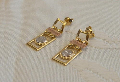 Aretes En Gold Filled Para Mujer - Oro Golfi #500