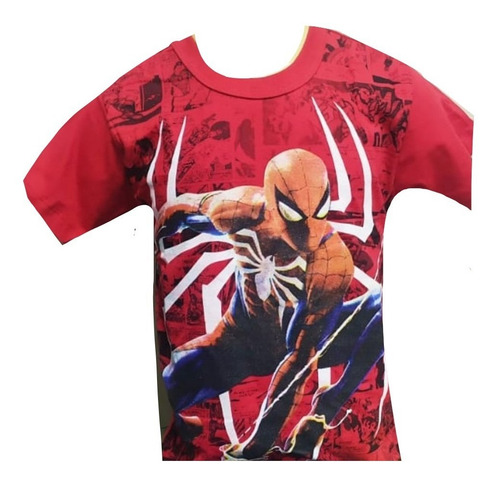 Imagem 4 de 8 de Kit 6 Camiseta Masculina Infantil Atacado Personagem Herois