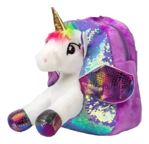 Mochila Unicornio Regalo Para Infantil Backpack Peluche