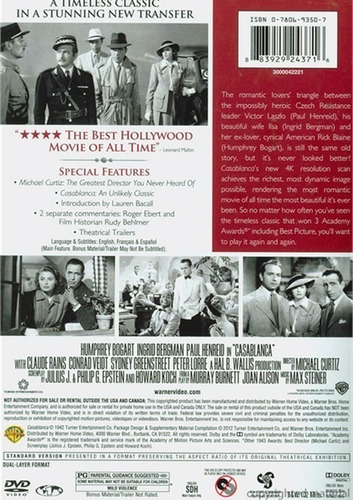 Imagen 2 de 3 de Dvd Casablanca