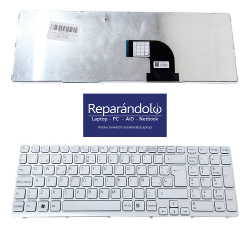 Teclado Laptop Sony Sve 15 Blanco