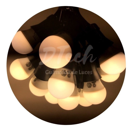 Imagen 1 de 10 de 10 Metros De Guirnalda De Luces Led 2w Cálida O Fría Oferta