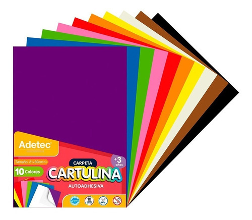 Cartulina Autoadhesiva A4 X 10 Hj - 910