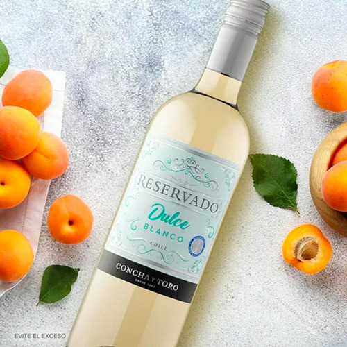 Pack De 4 Vino Blanco Concha Y Toro Reservado Dulce 750 Ml