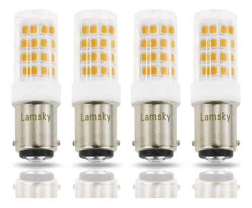 Lamsky Ba15d - Bombilla Led De Doble Contacto 120 Voltios