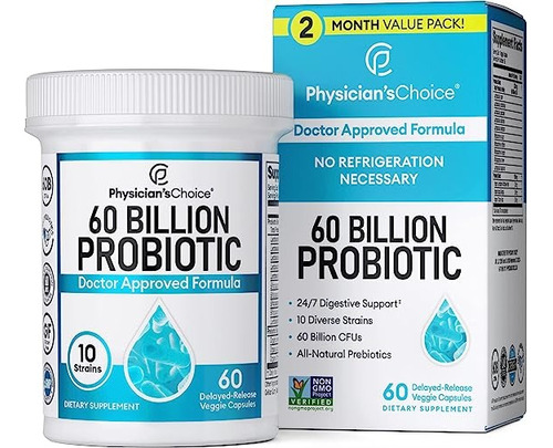 Physician's Choice Probióticos 60 Mil Millones, 60 Capsulas