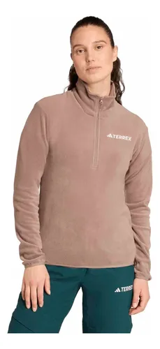 Polerón Mujer adidas Terrex Café S Marrón Liso