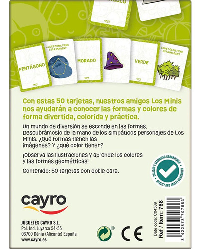 Formas Y Colores Juego De Mesa Educativo Cayro