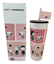 Comprar Vaso Termo Starbucks X Snoopy Peanuts Rosa Con Popote 2025
