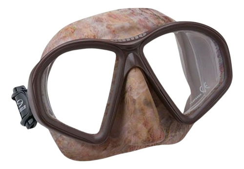 Máscara Camo Seasub - Mergulho Snorkel Apneia Pesca Caça Sub Cor Marrom