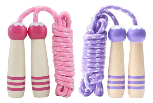 Cuerdas Infantiles, 2 Pack Ajustables Con Mango