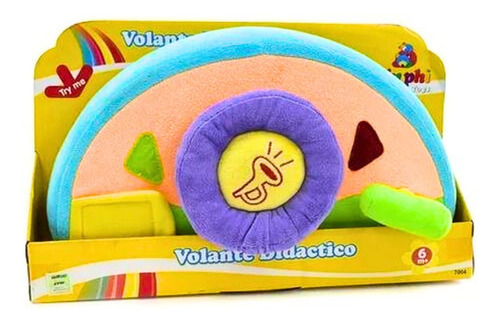 Volante Didactico De Auto Con Sonido Y Luz De Peluche.