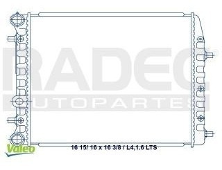 Radiador Volkswagen Polo 2006-2007 L4 1.6lts C/aire Std