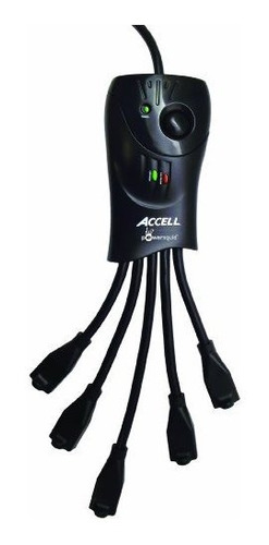 Accell Powersquid Surge Protector Power Strip - Negro - 5 To