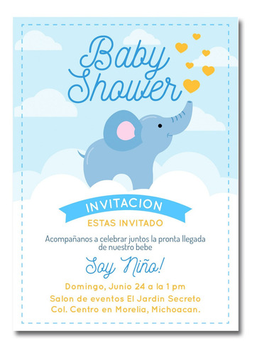 25 Invitaciones Baby Shower Con Sobre Promocion!