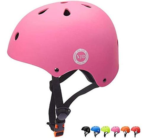 Xjd Casco De Bicicleta Ajustable Para Niños De 3 A 8 Años De