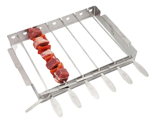 Bbq Dragon Juego De Brochetas Y Estante Estilo Domino | Pinc