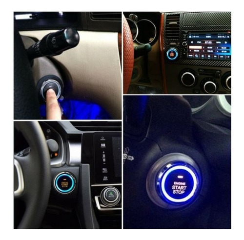 Botón Encendido Apagado Sin Llave Con Chip Rfid Auto