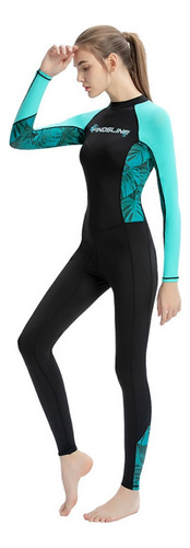 Traje De Baño De Neopreno Con Mangas Secas, Para Mujer, 1