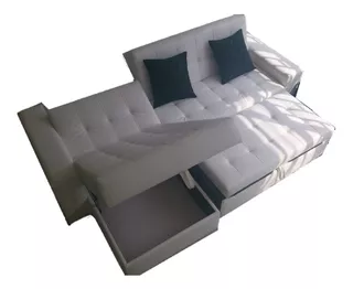 Sala Moderna Sofa Cama Con Baul, Puff Y Cojines Bogota Envio