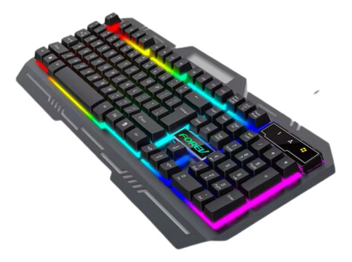 Teclado Gamer Semimecânico Rgb Led Retroiluminado Computador